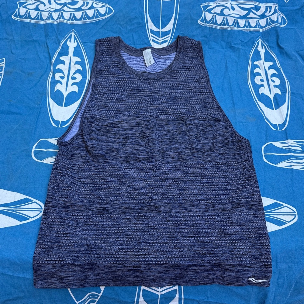 Saucony Gray and Purple Knit Top